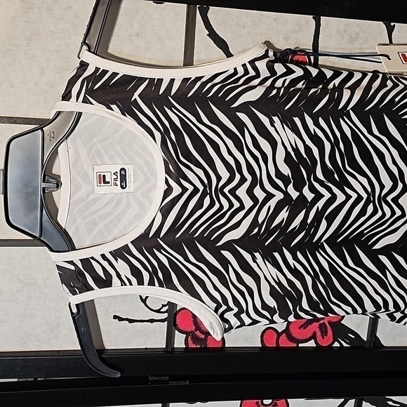 Fila Zebra Striped‎ Dress Size Small Girls Youth NWT - Picture 2 of 7